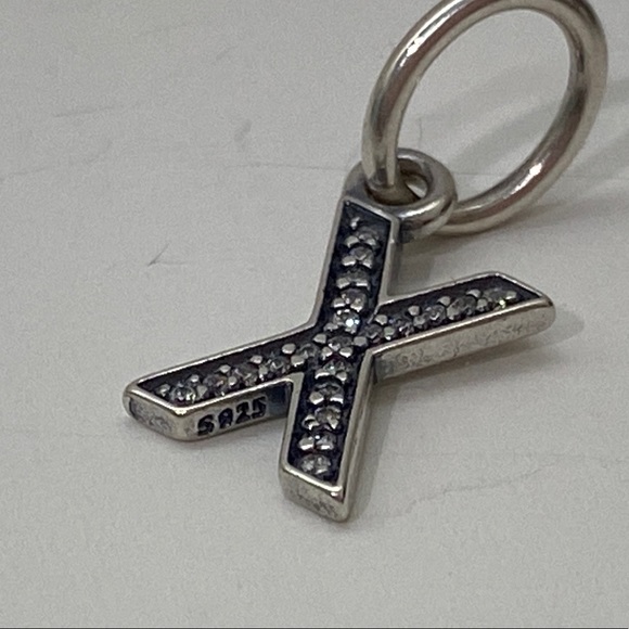 Pandora Sterling Silver Letter (X) Dangle Charm - Picture 6 of 6